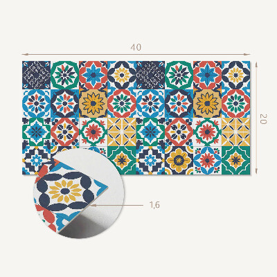 Panneau mural pvc Motifs en mosaïque dans la mise en page