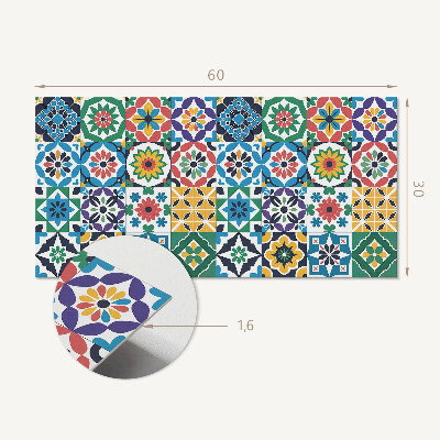 Revêtement mural intérieur Motifs de mosaïque à carreaux