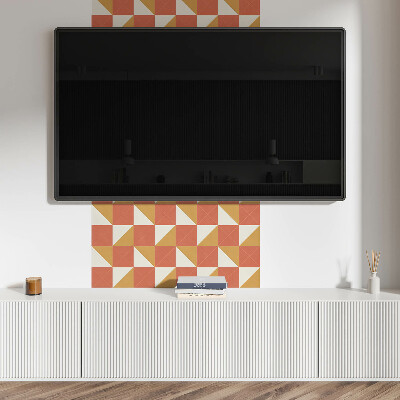 Revêtement mural intérieur Géométrie aux tons chauds