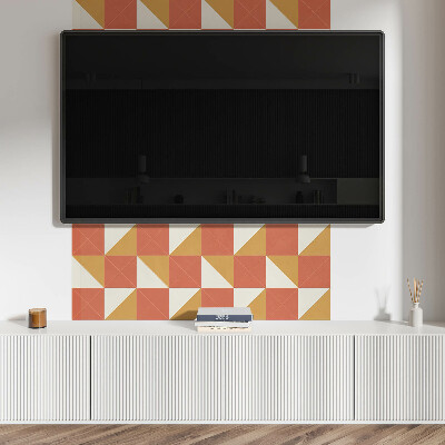 Revêtement mural intérieur Géométrie aux tons chauds