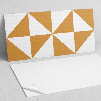 Panneau mural pvc Triangles géométriques dans des carrés