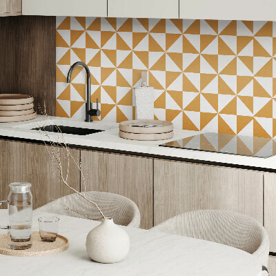 Panneau mural pvc Triangles géométriques dans des carrés