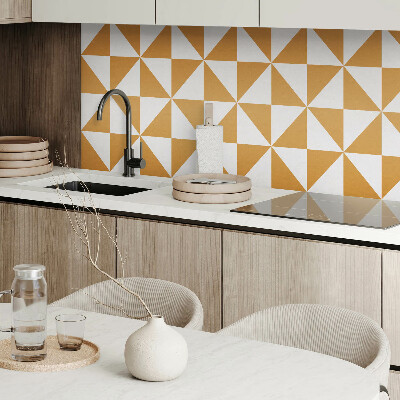 Panneau mural pvc Triangles géométriques dans des carrés