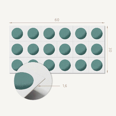 Panneau décoratif intérieur Cercles géométriques dans une grille