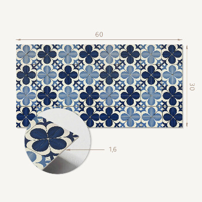 Panneau décoratif intérieur Motif floral géométrique