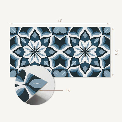 Revêtement mural intérieur Motif floral en symétrie