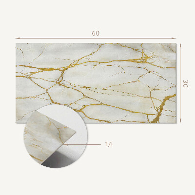 Panneau mural pvc Marbre élégant avec veines