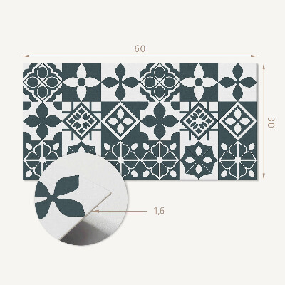 Panneau décoratif intérieur Motifs géométriques dans les carreaux