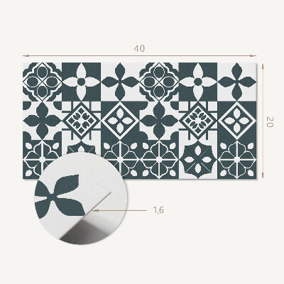 Panneau décoratif intérieur Motifs géométriques dans les carreaux