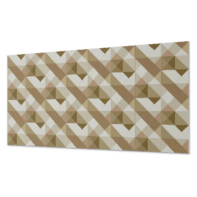 Panneau mural pvc Géométrie dans les tons de terre