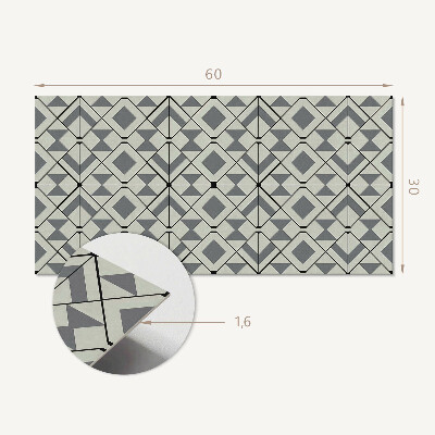 Revêtement mural intérieur Motif géométrique en losange