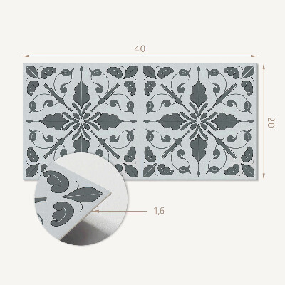 Revêtement mural intérieur Motif végétal en symétrie