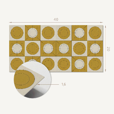 Panneau mural pvc Motif géométrique avec des cercles