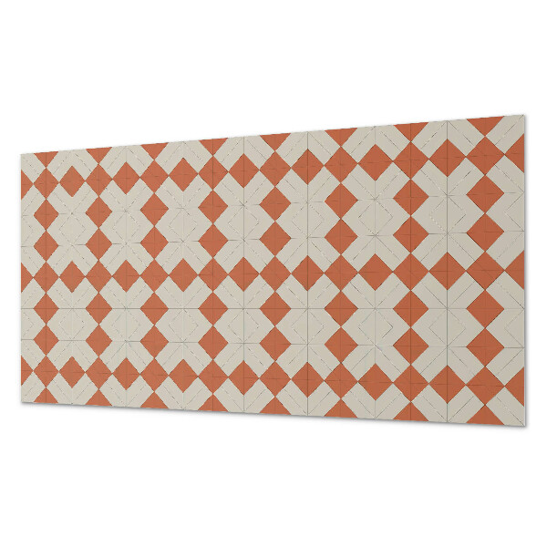 Panneau mural pvc Motif en losange dans une grille