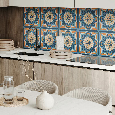 Revêtement mural intérieur Motif mandala avec un motif floral