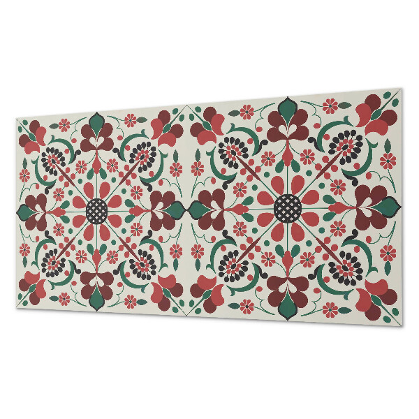 Panneau décoratif intérieur Motif floral avec symétrie