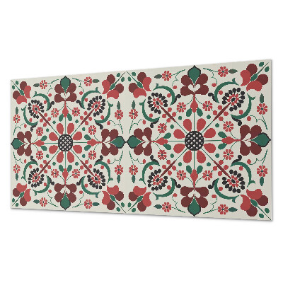 Panneau décoratif intérieur Motif floral avec symétrie