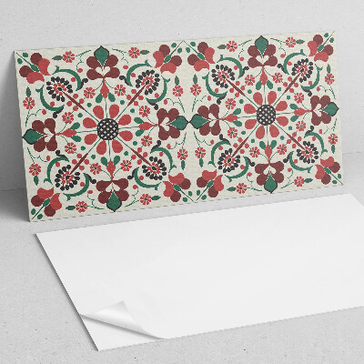 Panneau décoratif intérieur Motif floral avec symétrie