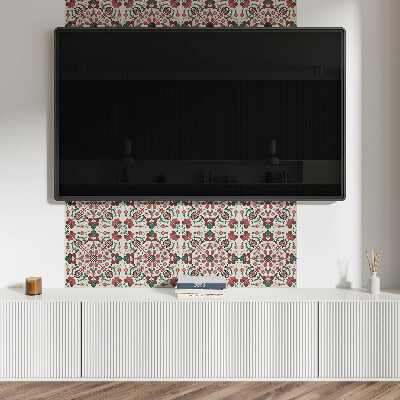 Panneau décoratif intérieur Motif floral avec symétrie