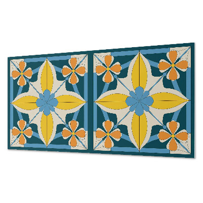Panneau mural pvc Motif géométrique floral