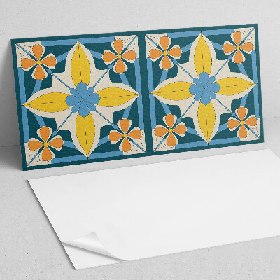 Panneau mural pvc Motif géométrique floral