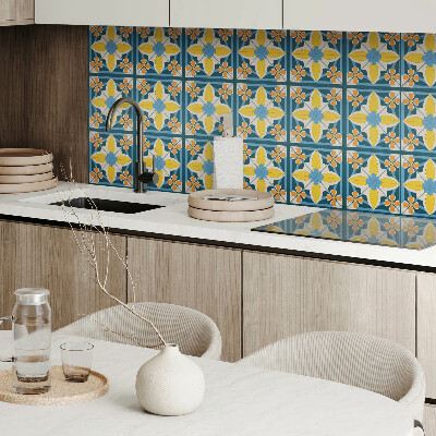 Panneau mural pvc Motif géométrique floral