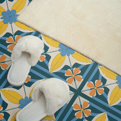 Panneau mural pvc Motif géométrique floral