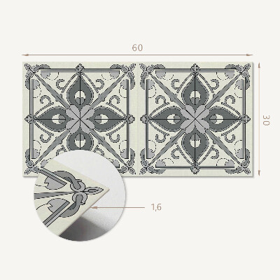 Revêtement mural intérieur Motif floral avec symétrie