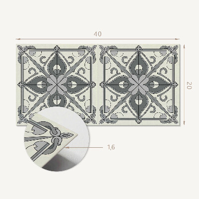 Revêtement mural intérieur Motif floral avec symétrie