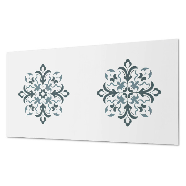 Panneau mural pvc Motif floral en symétrie