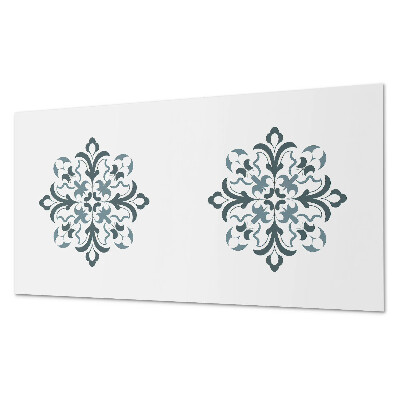 Panneau mural pvc Motif floral en symétrie