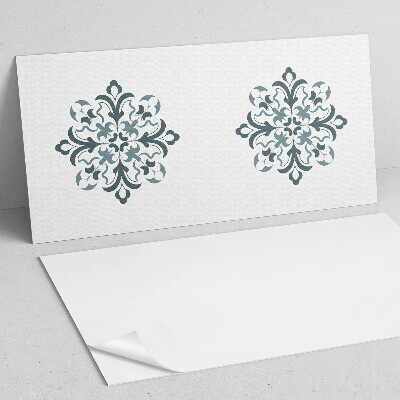 Panneau mural pvc Motif floral en symétrie