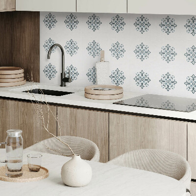 Panneau mural pvc Motif floral en symétrie