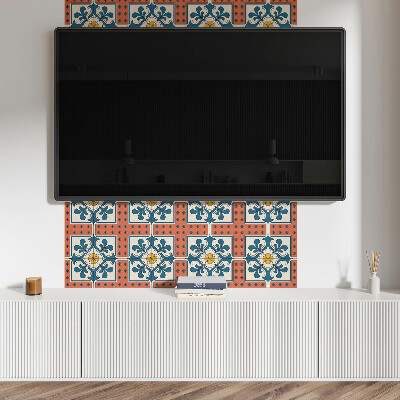 Revêtement mural intérieur Motif folklorique avec des fleurs