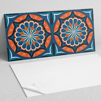 Revêtement mural intérieur Motif mandala avec des feuilles