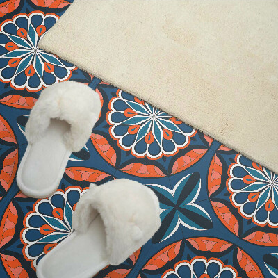 Revêtement mural intérieur Motif mandala avec des feuilles