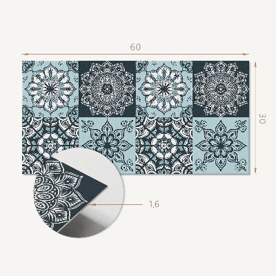 Panneau décoratif intérieur Motifs de mandalas dans une grille