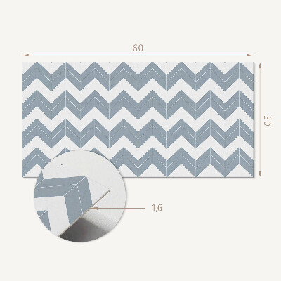 Panneau mural pvc Motif en zigzag dans la ligne
