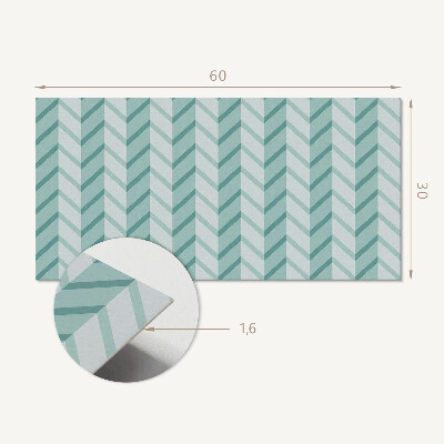 Panneau décoratif intérieur Motif à rayures en zigzag