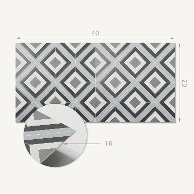 Revêtement mural intérieur Motif géométrique en losange