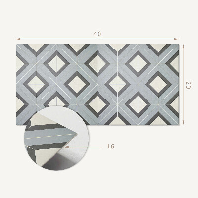 Panneau mural pvc Géométrie aux pastels