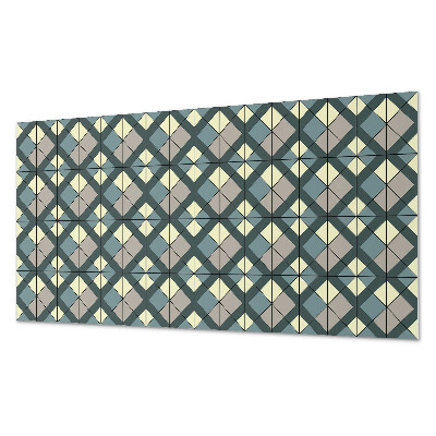 Panneau décoratif intérieur Motif à carreaux géométriques