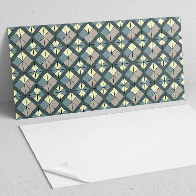 Panneau décoratif intérieur Motif à carreaux géométriques