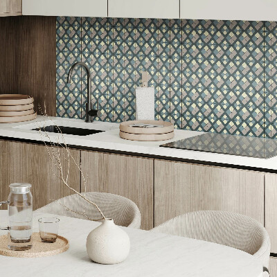 Panneau décoratif intérieur Motif à carreaux géométriques