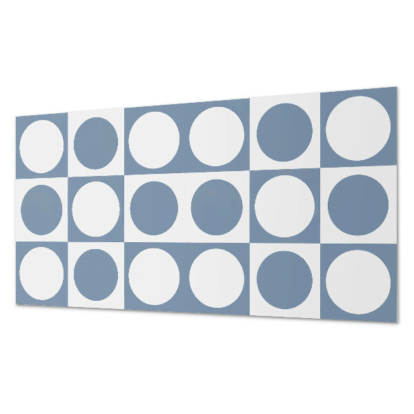 Panneau mural pvc Cercles géométriques dans une grille