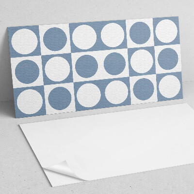Panneau mural pvc Cercles géométriques dans une grille