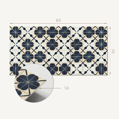 Panneau décoratif intérieur Motif floral sur le fond