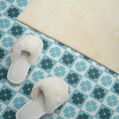 Revêtement mural intérieur Motif à carreaux floraux