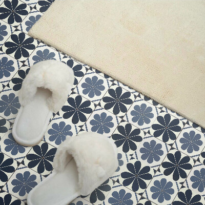 Panneau mural pvc Motif floral sur carrelage