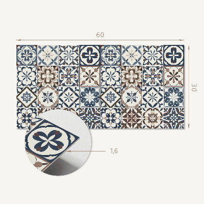 Revêtement mural intérieur Motifs de carreaux décoratifs